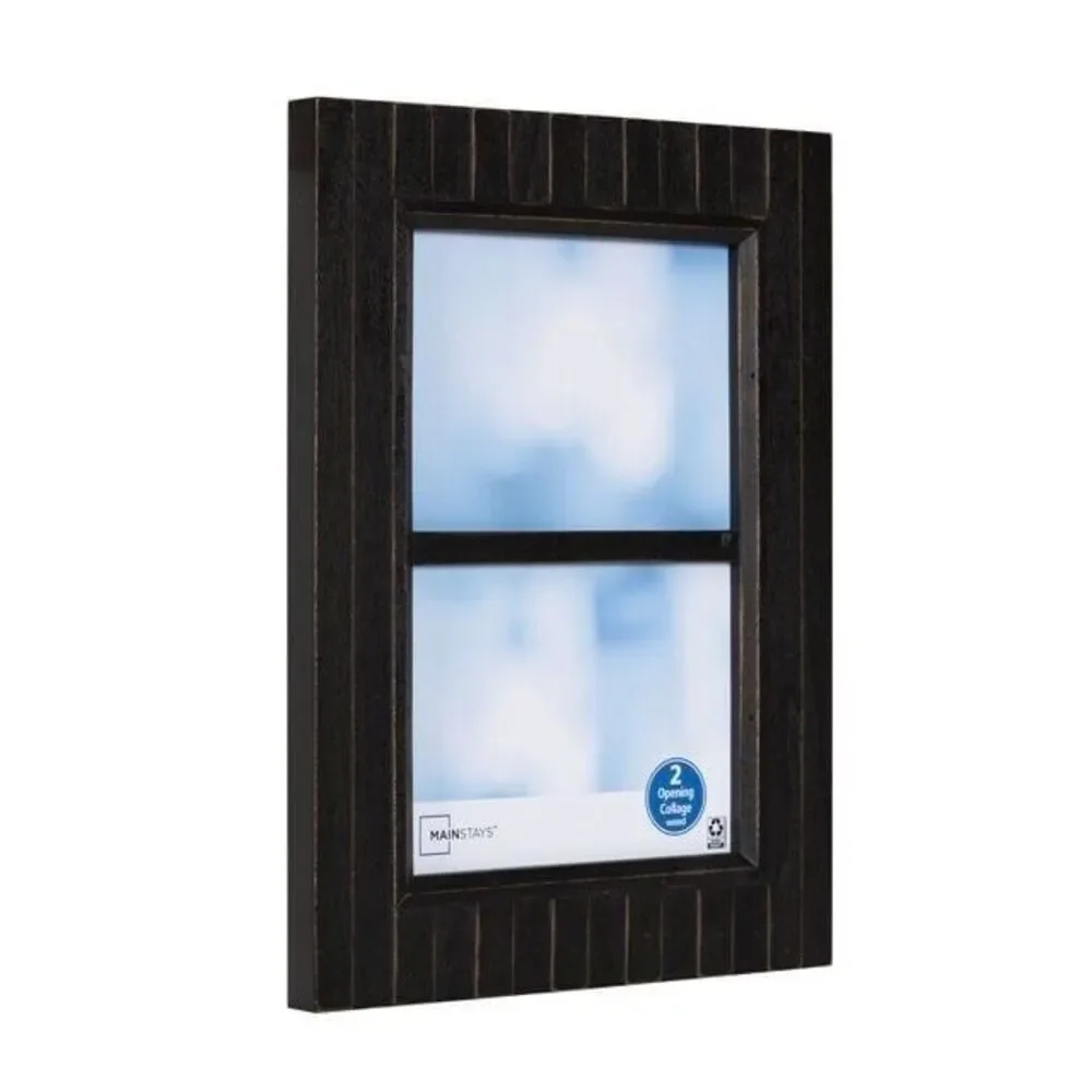 Mainstays 13X10 Timbermound Picture Frame ,Distressed Brown 2-Opening 5